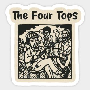 the four tops ll reggae jammin Sticker